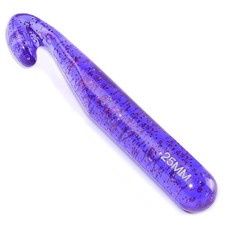 25mm Crochet Hook For Arthritic Hands, Big Needle, Soft Grip, Purple