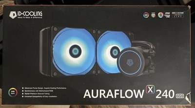 ID-COOLING AURAFLOW X 240 EVO 240mm RGB AIO Cooler Dual 120mm AM4/1200
