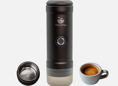 MiiCoffee Eon Tragbare Espressomaschine, Reisekaffeemaschine mit Selbsterhitzung