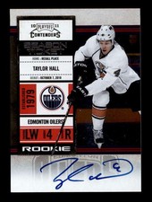 TAYLOR HALL 2010/11 PLAYOFF CONTENDERS SEASON TICKET ROOKIE AUTOGRAPH AUTO T6757