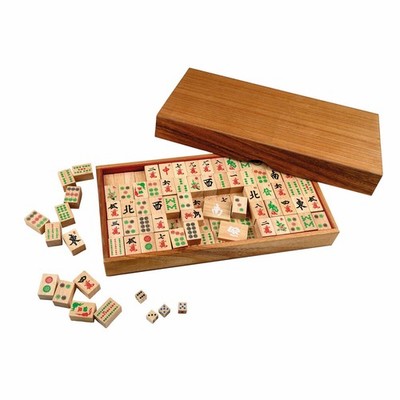 Philos Holz Mah Jong (Mahjong) Set mit Holzplättchen