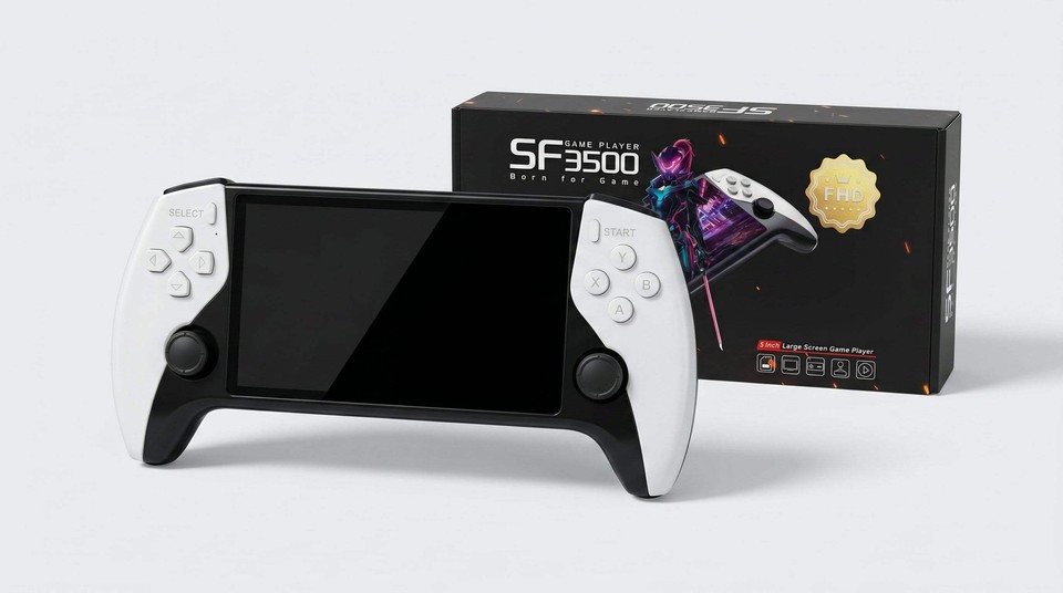 SF3500 / SF3500 Plus Retro Handheld Game Console 5" IPS 21,597 Games 64GB