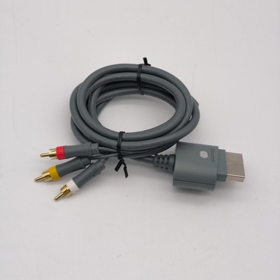 Original Xbox 360 VGA Kabel HD AV Cable Microsoft | Grau | Top Zustand | 1080p