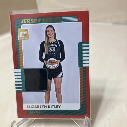2025 Panini Donruss WNBA Jersey Series Red Elizabeth Kitley #65 Aces