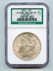 1887 Morgan Silver Dollar $1 NGC MS63 " Binion Collection"