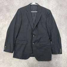 BOSS Hugo Boss Black Wool Blazer Jacket 2-Button Mens James3 Sharp5