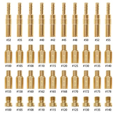 Carburetor 30Pc Main Jets+10Pc Slow Jets/Pilot Jet Kit for Keihin OKO Carbs