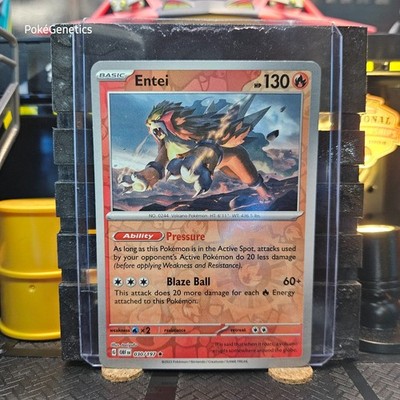 Entei Obsidian Flames Reverse Holo Pokémon TCG 030/197 Scarlet Violet SV03 Rare