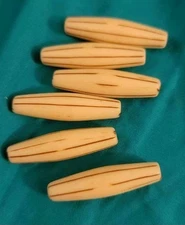 Tribal Toggle Buttons Closures Lot Of 6 Wood Style