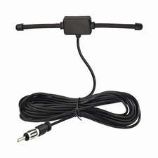 Universal Car Windshield AM FM Antenna with Inline Amplifier Booster - 12V Activ