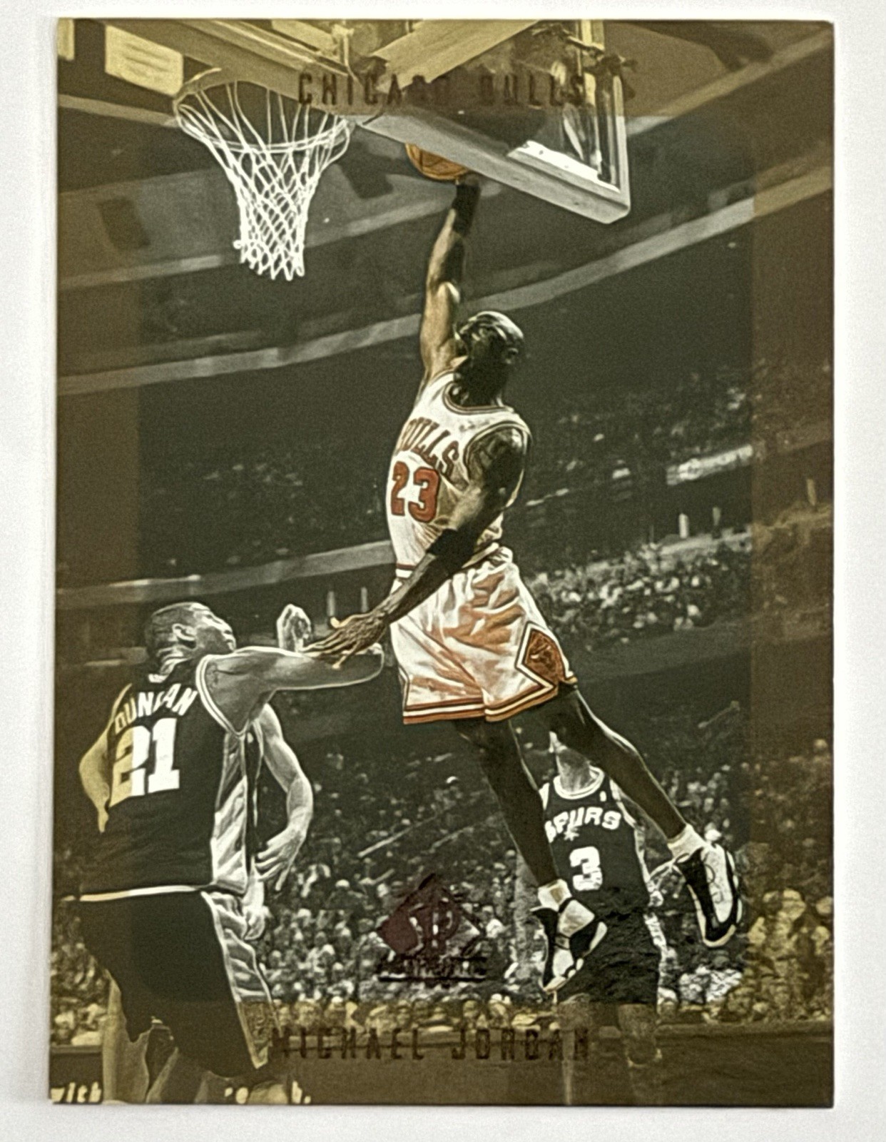 1997-98 SP Authentic Sample Michael Jordan #SPA23 HOF