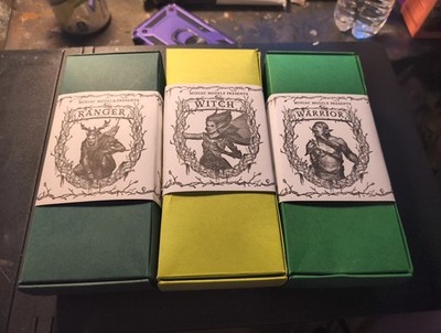 Miniac Models 75mm Models Elves Ranger, Witch, Warrior Kickstarter Rewards