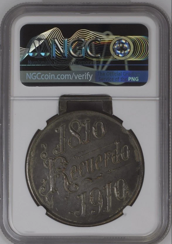 1910 MEXICO GROVE-B-121bp SILVERED CERVECERIA TOLUCA BRASS ***TOP POP*** - Image 2 of 4