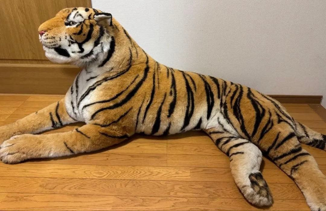 Tiger Super Large Plush Toy 250cm Realistic Tiger Fuzzy Soft Rare