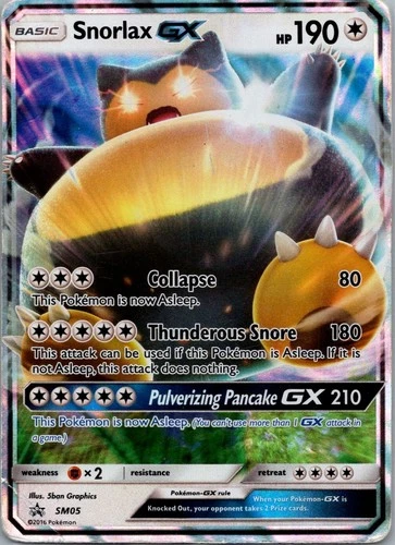Snorlax GX - SM05 - Black Star Promo - HP