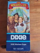 The WIZARD OF OZ Refill Disposable Bathroom DIXIE CUPS 1989 Box of 28