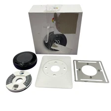 Nest Learning Programmable Smart Thermostat Mirror Black T3018US A0013 #MV2023