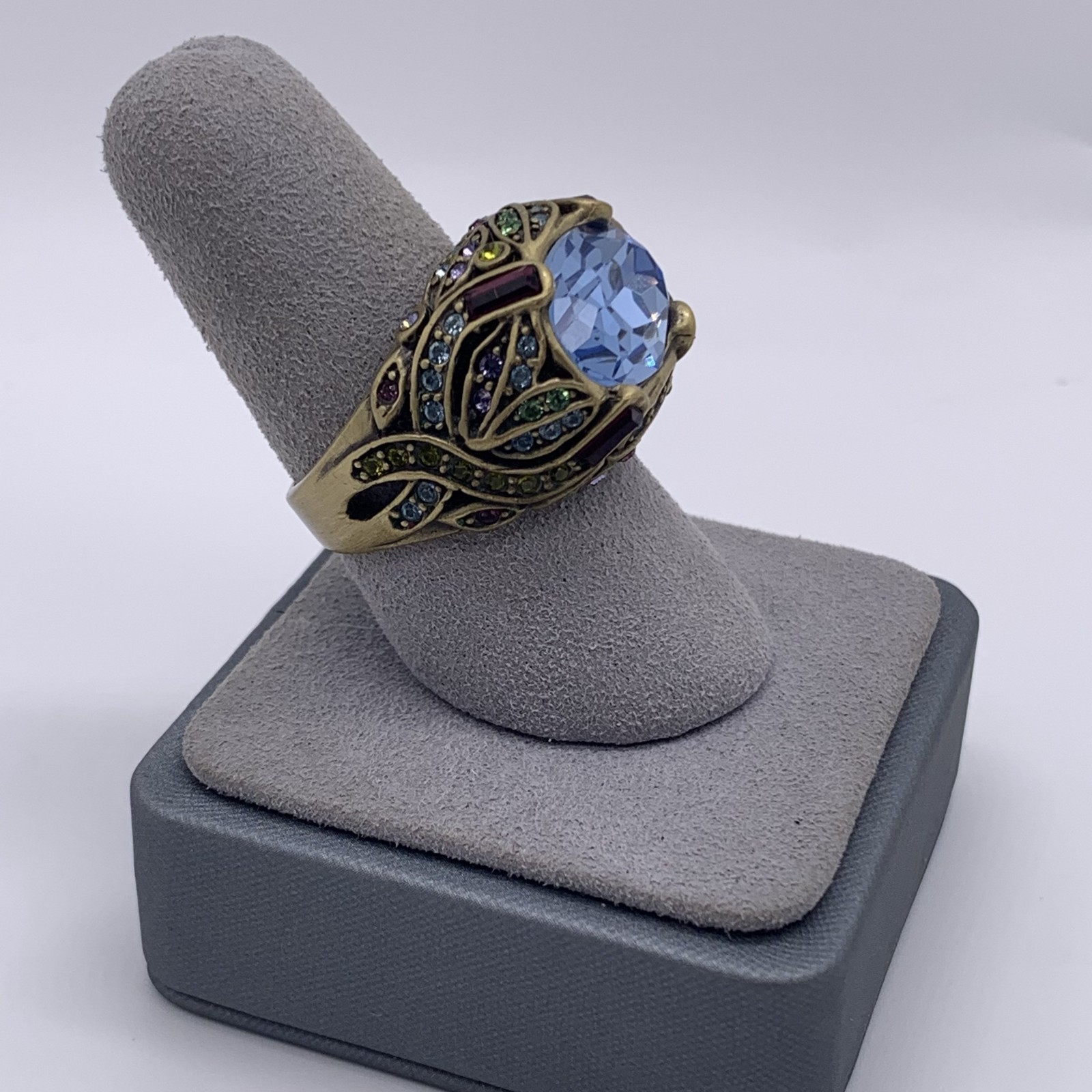 Heidi Daus Bold Multi Stone Statement Ring Sz-9 - image 2