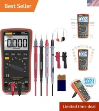 Professional Digital Multimeter 6000 with Non-Contact Voltage Alert &  Leads