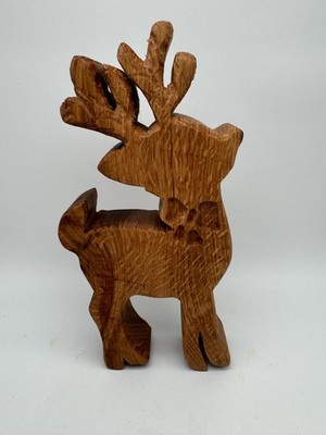 Holz Hirsch & Hirschkuh aus Eiche