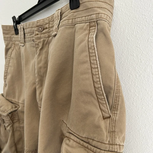 Polo Ralph Lauren Cargo Shorts Mens Sz 34 Cotton Utility Pocket Beige - Picture 8 of 18