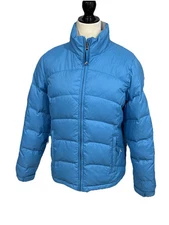 L.L. Bean Women's Small Down Jacket Blue Quilted