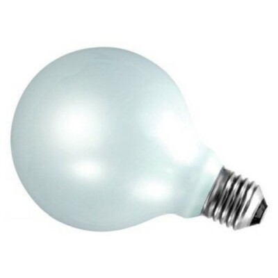 Große 95 mm & 80 mm Dekor Globus Opal Glühbirne Lampe - ES E27 - dimmbar - warm