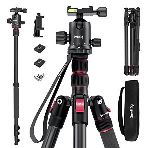 SmallRig CT-20 Camera Tripod, 78.7" Foldable Aluminum Tripod & Monopod, - Picture 1 of 9