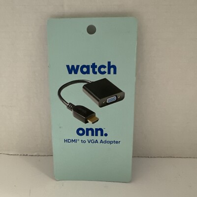 onn HDMI to VGA Adapter VGA Monitor Or Projector