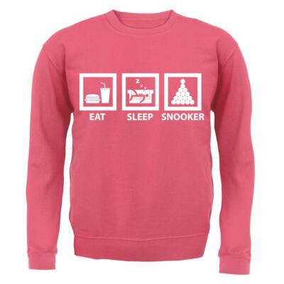Eat Sleep Snooker - Adult Hoodie / Sweater - 147 Crucible Player Love Ronnie Cue