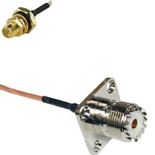 RG316 RP-SMA Female O-Ring to UHF Female Flange RF Cable Rapid-SHIP LOT
