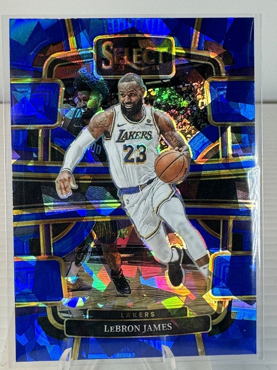 2023-24 Panini Select LeBron James Blue Cracked Ice 2023-24 Panini Select LeBron James Blue Cracked Ice