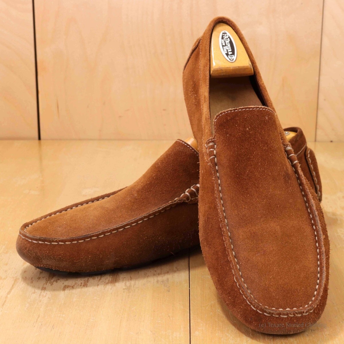 TO BOOT NEW YORK Suede Driving Mocassin Loafers Tobacco  display picture 2