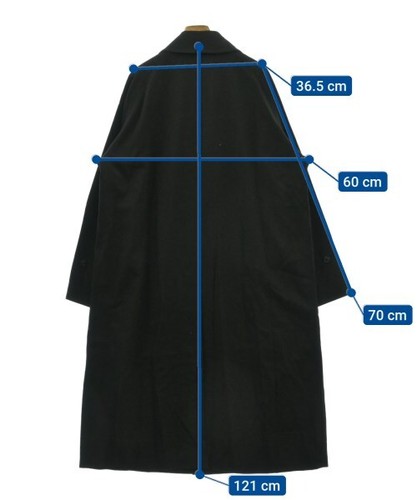 unfil Balmacaan Coats Black 4(Approx. XL) 2200534172053 - Picture 6 of 6