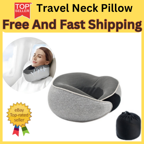 Travel Pillow Neck Head Cushion Rest Memory Support U-shaped Foam Flight Pillows-image