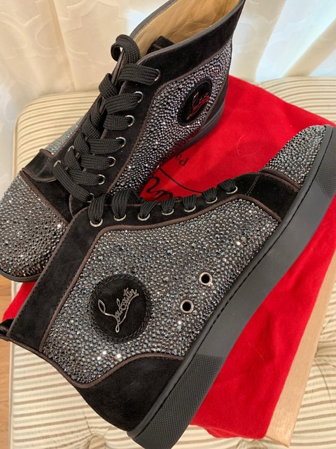 louis flat veau velours strass