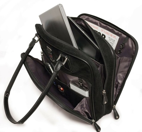 Mobile Edge 14.1" Small Classic Corduroy Laptop Tote - Picture 3 of 5