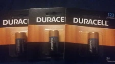 3 of NEW DURACELL 3 volt Lithium Photo Camera Battery 123 DL123A CR123A