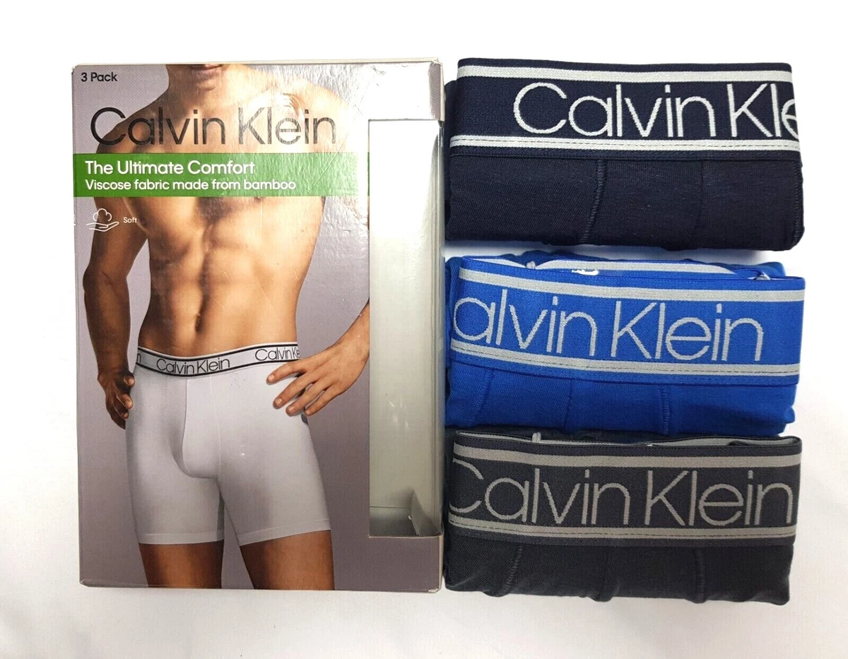 3 X Genuine CALVIN KLEIN Men's Bamboo Boxer Brief CK Underwear NP22620 New