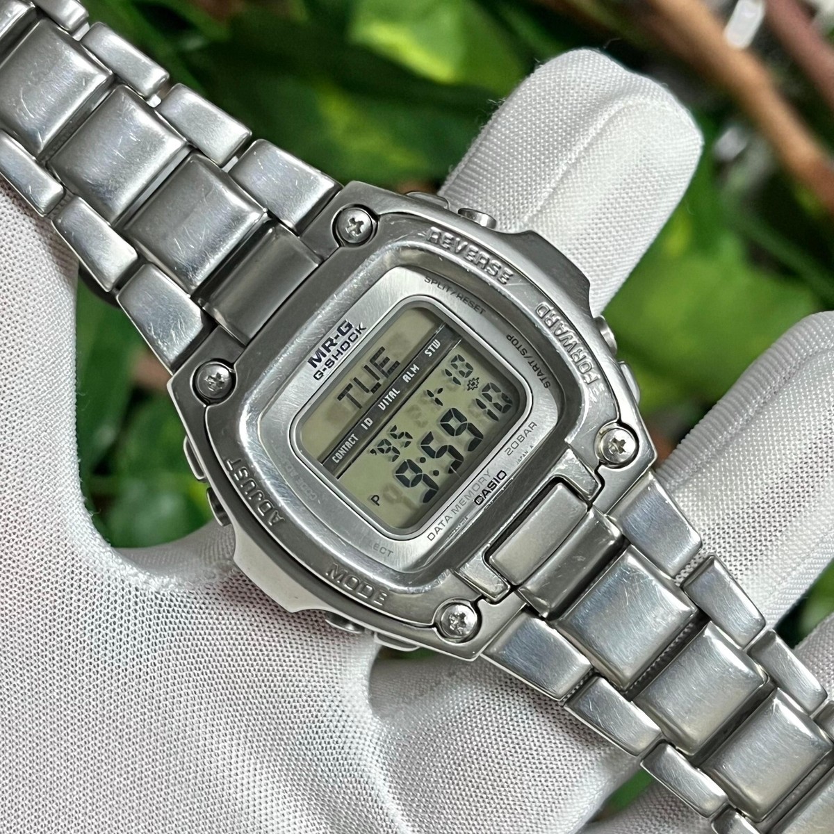 新品電池 CASIO MRG-210 MR-G G-SHOCK クォーツ Vintage Casio MR-G Digital G-Shock 20 Bar Japan Made Men Watch MRG
