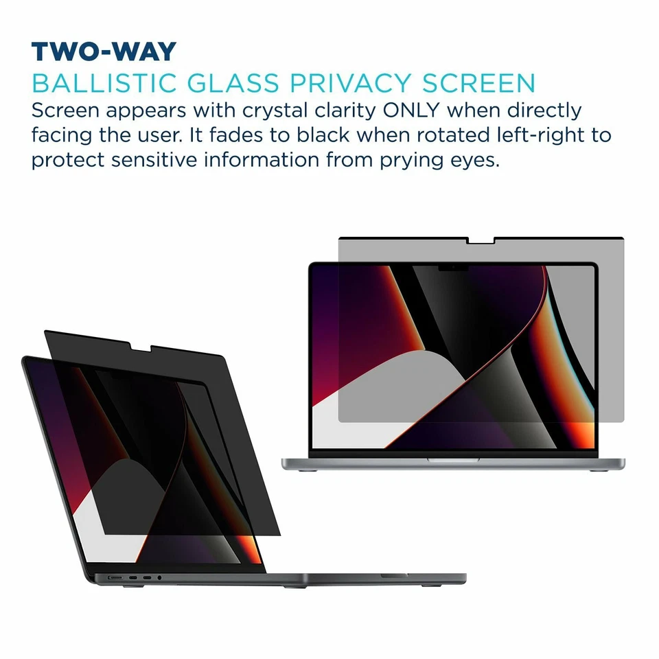 Tech Armor Magnetic Privacy Film Screen Protector for MacBook Pro 14" (2021) - Image 3 of 4