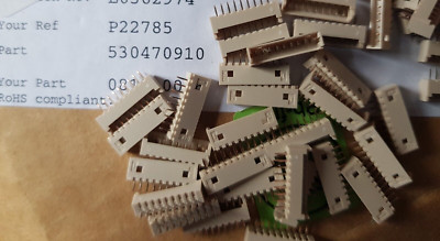 Menge 200 Stck. Molex 53047-0910 1,25 mm 1 Reihe 9 Kontakte Draht-zu-Board Header