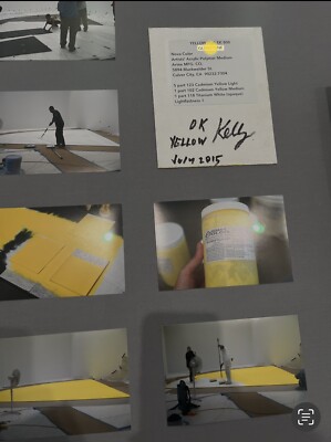 ELLSWORTH KELLY Exhibition Poster Yellow Curve, 26x36 RARE