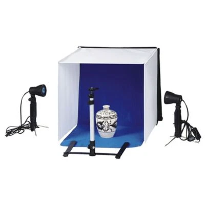 Linkstar Aufnahmebox Set PBK-50 50x50 Faltbar + 2x50W Lampen - Bild 1 von 4