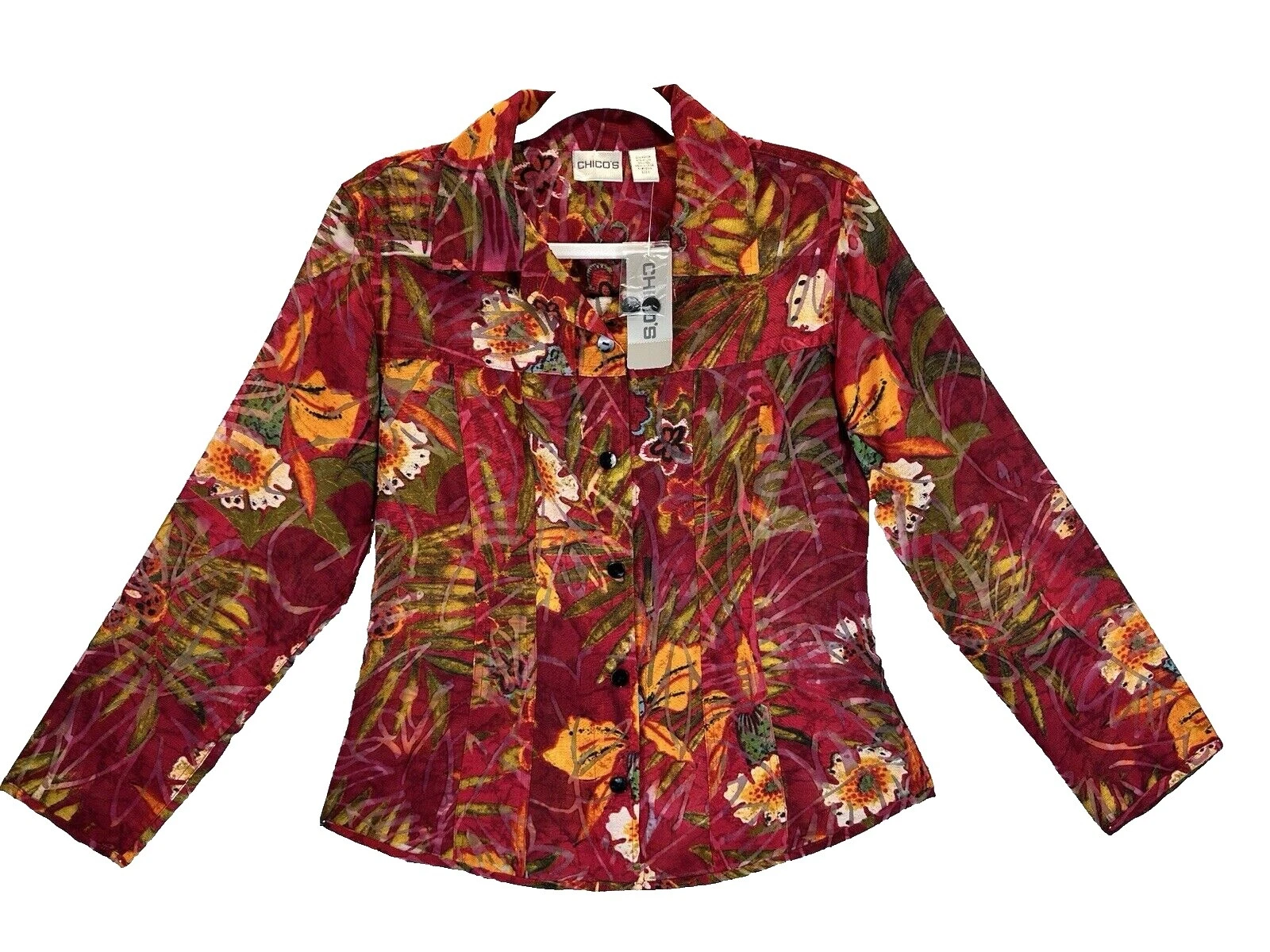 Blusas Floral Lino Chico's para Mujeres