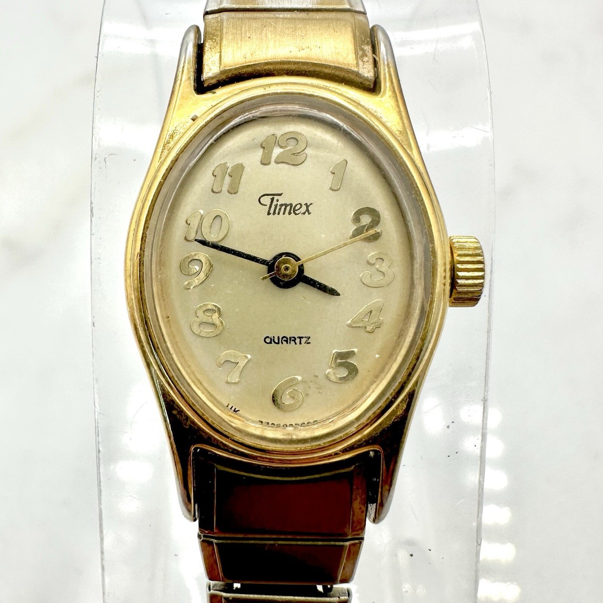Timex‎ Vintage Women\'s Watches Lot Of 3 Cavatina Tank Gold Silver Oval Rectangle Vintage Timex Cavatina Watch Women 18mm Gold Tone Stretch  main image 2