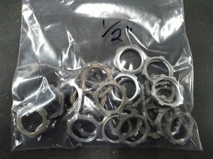 (Lot of 25) 1/2" Conduit Lock Nuts, All good condition