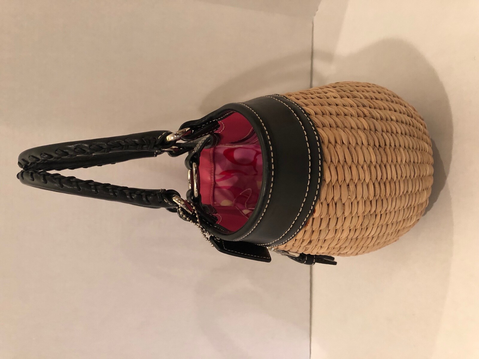 COACH VINTAGE LIMITED EDITION BASKET PURSE BLACK Gem