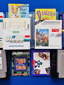 G.I. Joe GI Real American Hero Atlantis Factor NES Nintendo CIB Complete Lot H10