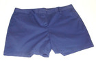 LANDS' END Navy Blue "Mid Rise" Casual SHORTS Sz 18 (5 Inch Inseam) — photo 1